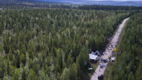 Areal overview of the planned location of the Kallak iron ore mine
