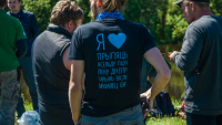 Protest against E40 waterway