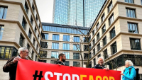 StopEACOP day of action in Frankfurt, Germany.