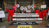 Action in London against EACOP. 